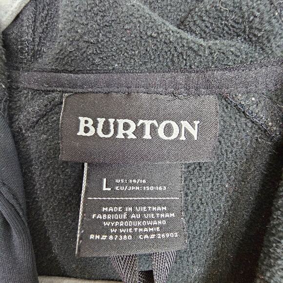 Burton Jacket Women L Black Floral Jacket Women Zip Up Jacket Hooded Jacket - Picture 6 of 8